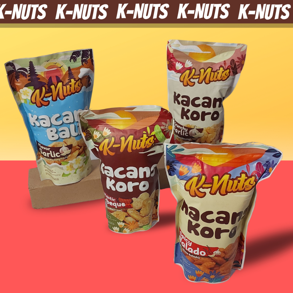 

K-Nuts Kacang Koro & Kacang Bali / Snack / Cemilan / Makanan Ringan / Kacang Kacangan / Sukro isi 100 Gram