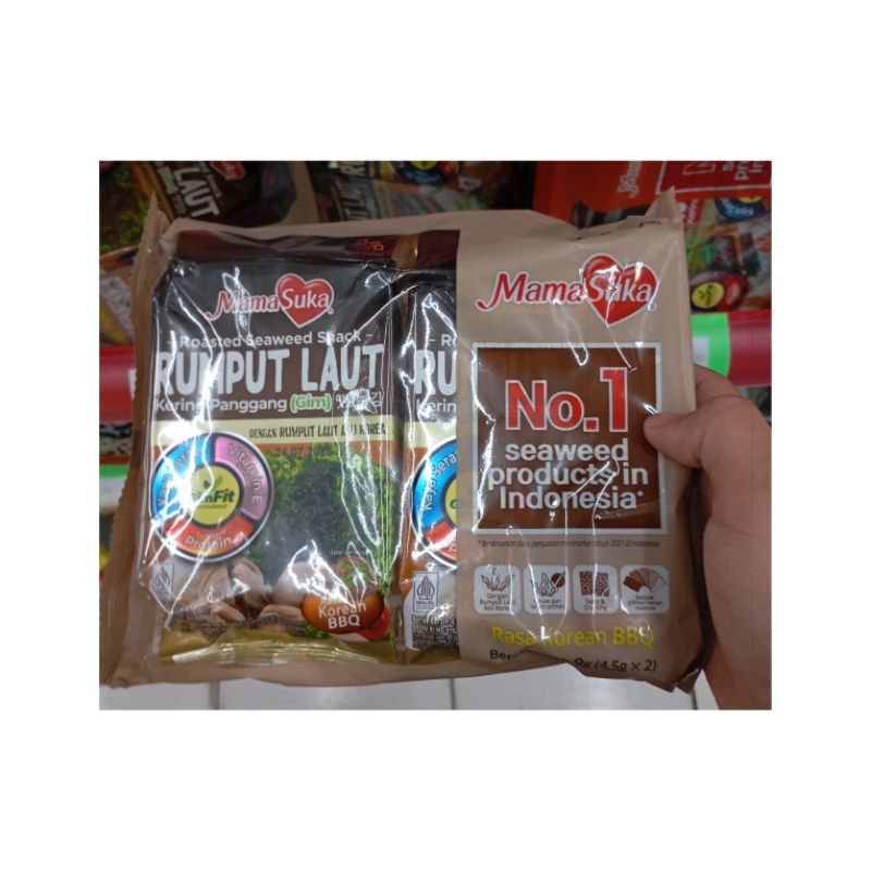 

RUMPUT LAUT MAMASUKA PEDAS/KOREAN BBQ ISI 2*4.5GR