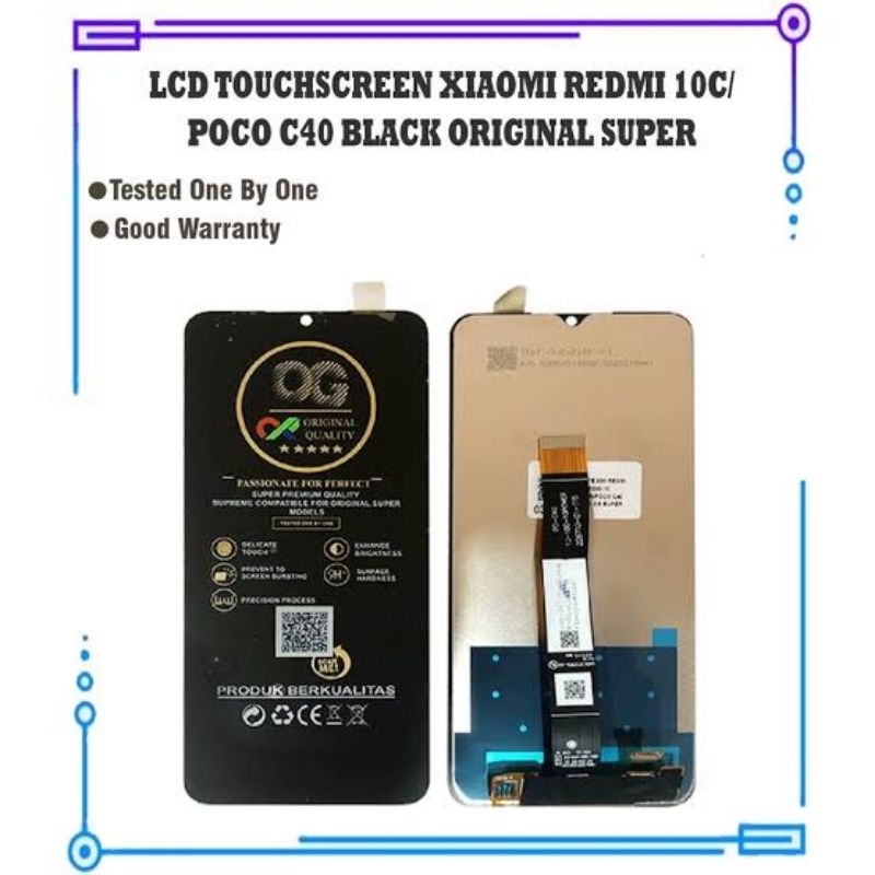lcd xiaomi redmi 10c/12c og super original100%