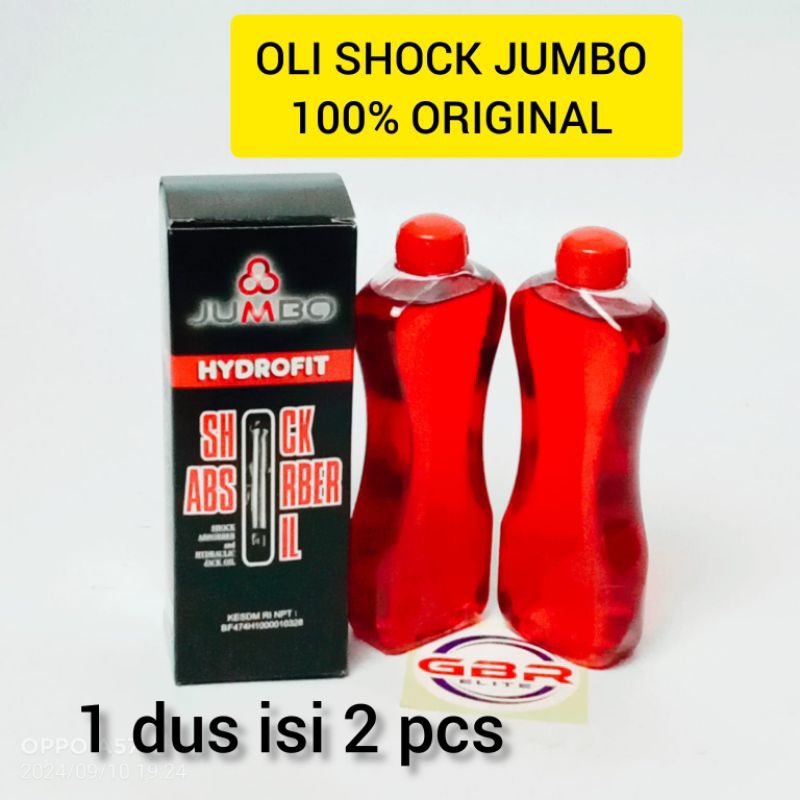 OLI SHOCK/MINYAK SHOCK DEPAN JUMBO 1 DUS ISI 2 OLI SHOCK JUMBO OLI JUMBO