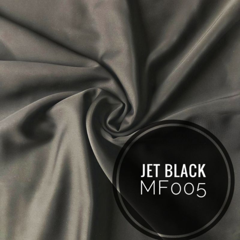 KAIN POTONGAN MINA/FURSAN JET BLACK