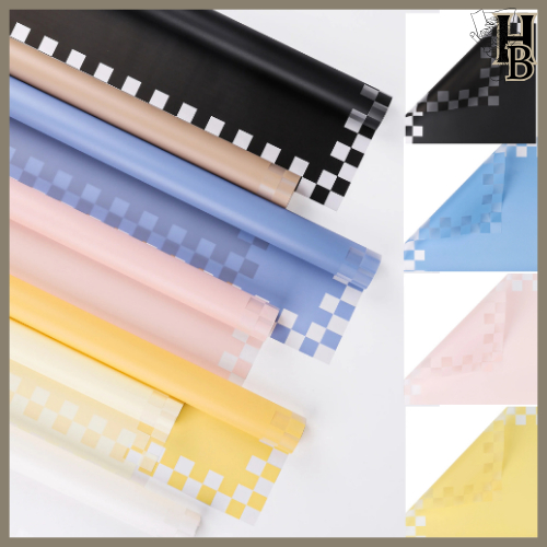 

Kertas Buket Kotak / Plaid Cellophane Flower Wrapping 6293