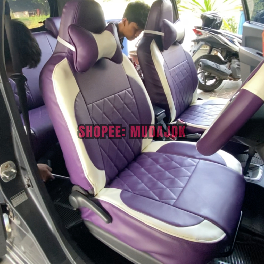 SARUNG JOK MOBIL 3 BARIS LUXIO BAHAN CHEROKEE AP FORCE ORIGINAL
