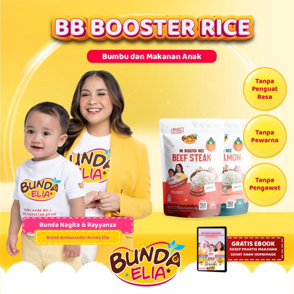 

Bumbu Bunda Elia BB Booster Rice - Beras BB Booster - Nasi Instan