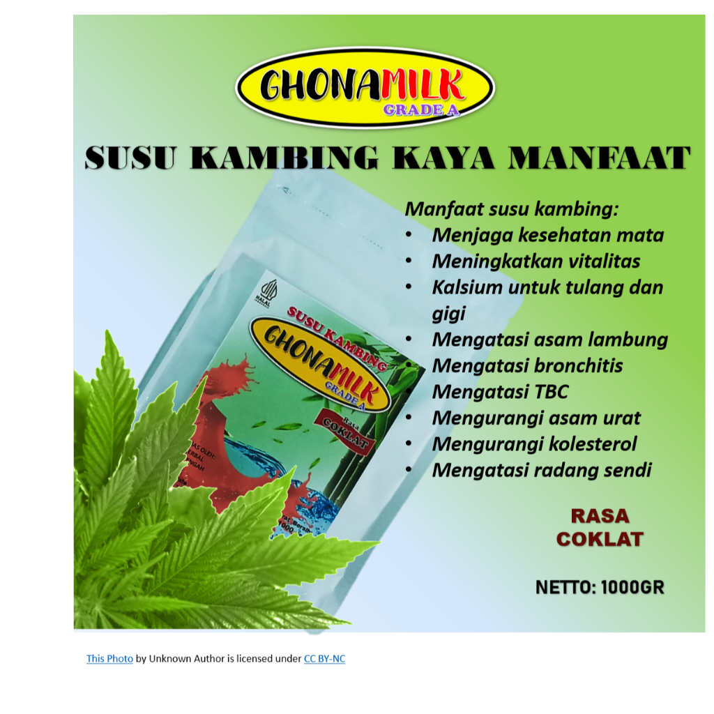 

SUSU KAMBING ETAWA GHONAMILK RASA COKLAT GRADE A 1KG/500GR/200GR
