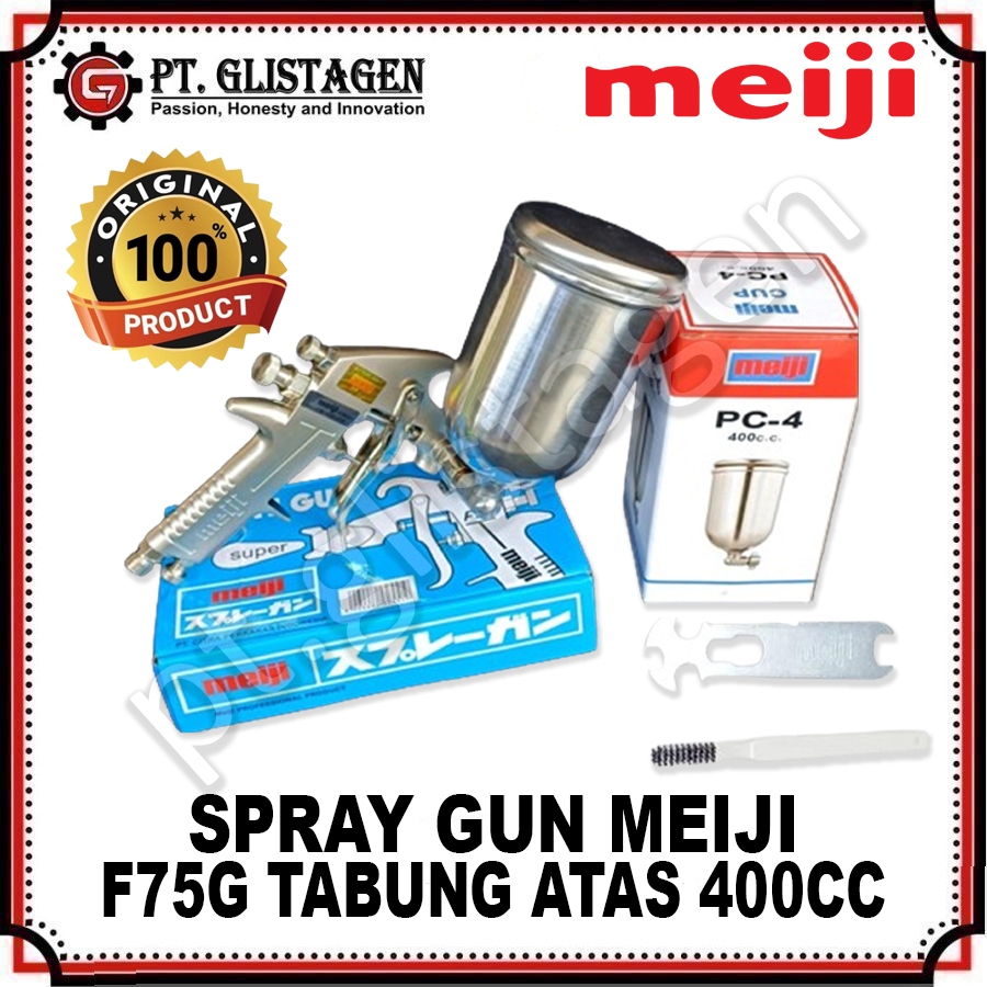 MEIJI F75G Mesin Cat Semprot Spray Gun F75G Tabung Atas MEIJI ORIGINAL
