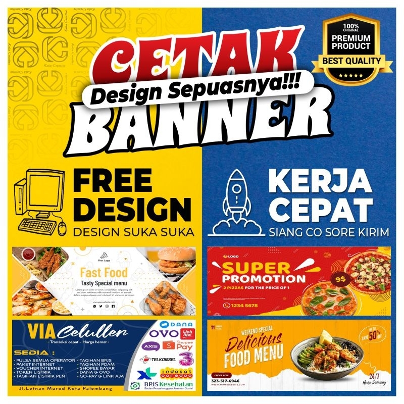 SPANDUK JUALAN | BANNER JUALAN | SPANDUK CUSTOM | SPANDUK BENGKEL | SPANDUK FREE DESIGN | SPANDUK WA