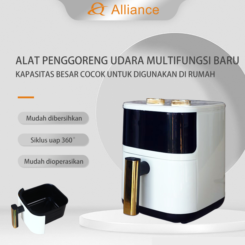 Air Fryer Penggorengan udara multifungsi baru, penggoreng listrik berkapasitas besar, cocok untuk di