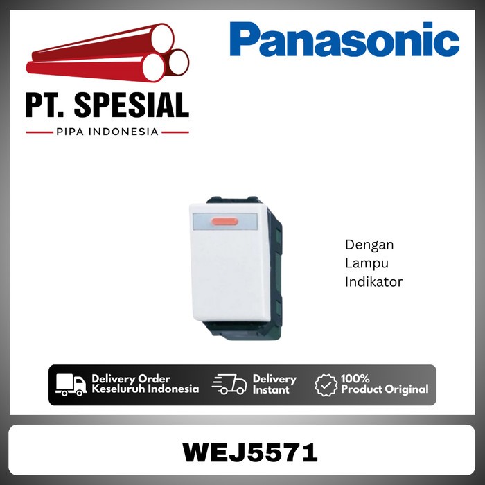 Mata Saklar Panasonic Sakelar WEJ5571 WEJ 5571 Indikator Lampu - 12