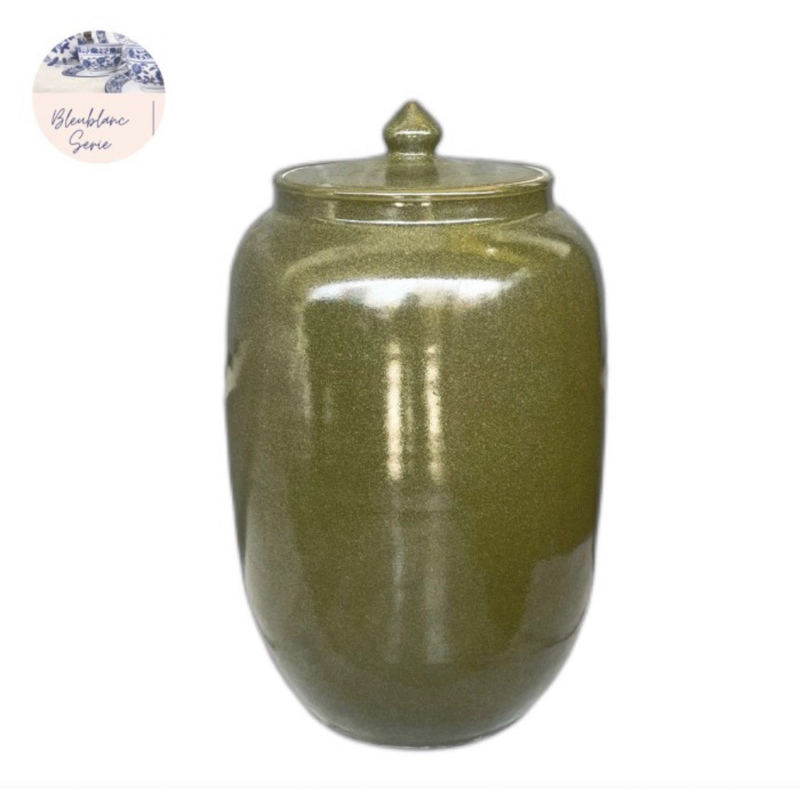 Tempat beras keramik Deep Green