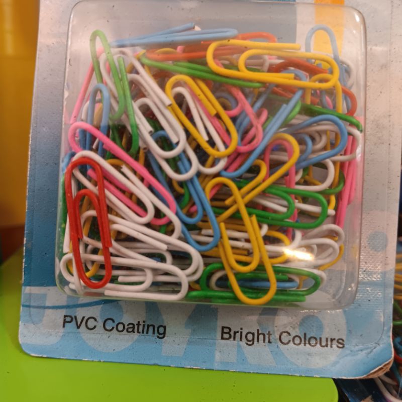 

Paper clip warna Joyko isi 100 Penjepit kertas berkualitas Ori. Grosir Paper Clip murah paling dicari