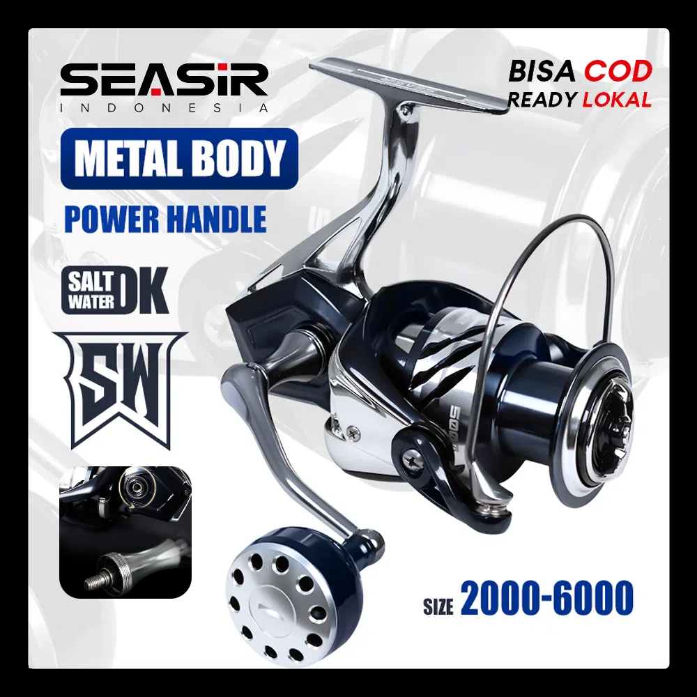 [OFFICIAL] SEASIR CONTRA Power Handle Reel Pancing SW Saltwater, 3000/4000/5000/6000 Pemancingan air