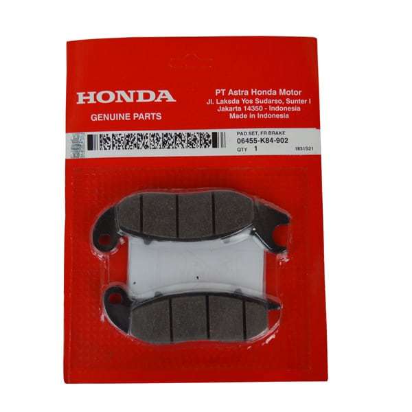 Kampas Rem Depan untuk  Honda CRF 150L Dan PCX 150 K97 ABS PAD REM SET  06455K84902 honda genuine pa