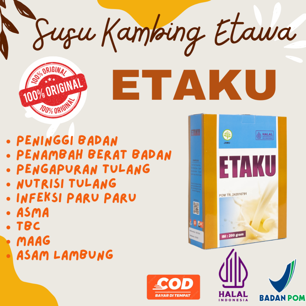 

Ekstrak Susu Kambing Etawa Penambah Berat Badan Peninggi Badan Tulang Keropos Osteoporosis