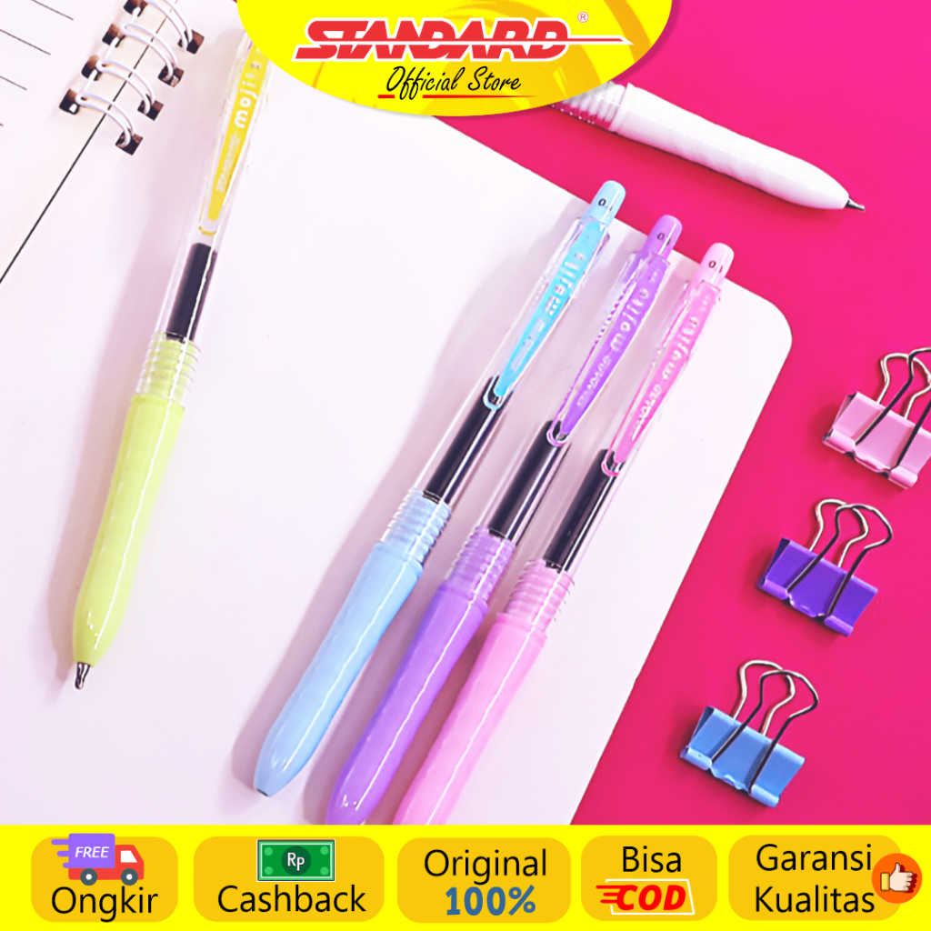 

Standard - Pulpen Mojito 0.3 ( Alat Tulis / Pen / Ballpoint / Pena )