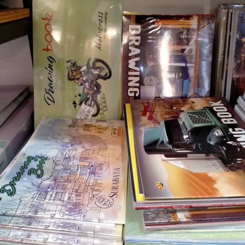 

1 Pak isi 5 Buku Gambar Uk 20x30 Kiky Murah