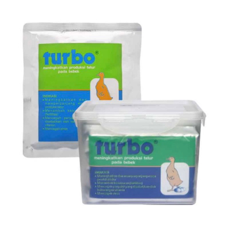 Turbo Vitamin Itik Supplement Bebek Pemacu Produksi telur Itik bebek 100gr