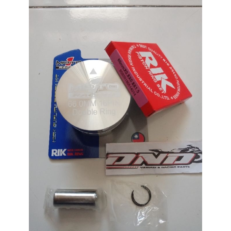 MOTO1 Piston casting 66mm pin 16/Piston 66 pen 16/Piston kit casting moto1 66mm pin 16