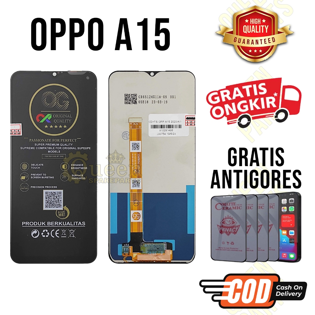 Lcd Touchscreen OPPO A15 Original OEM Lcd OPPO A15 Fullset GRATIS ANTIGORES