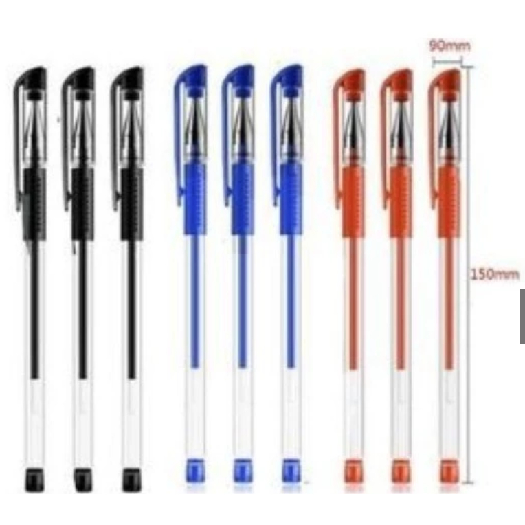 

Pena Gel 0.5mm Standard Pulpen Mimi Tinta Cair 0.55mm Pen Hitam