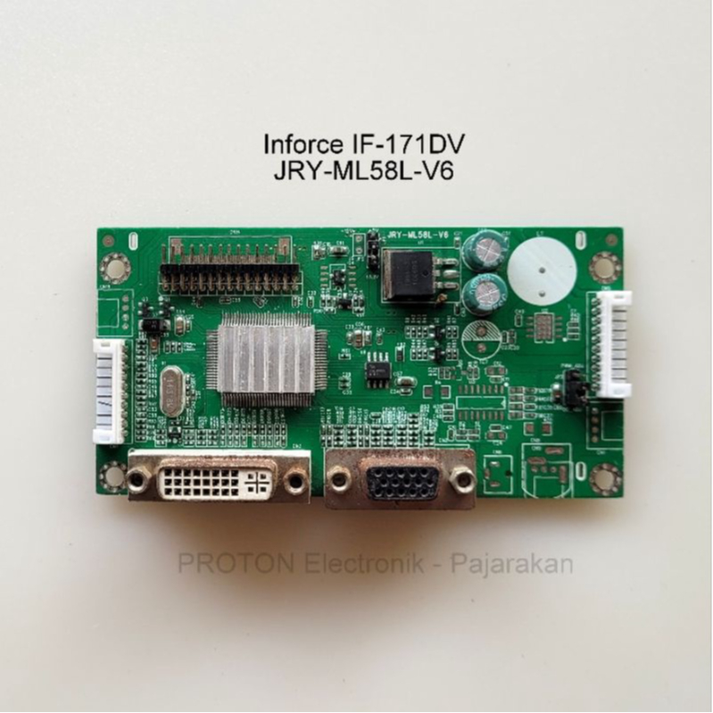 Mainboard LCD LED Monitor Inforce IF-171DV . Mesin Matherboard JRY-ML58L-V6 MA2230M S3209 2PL4580B0