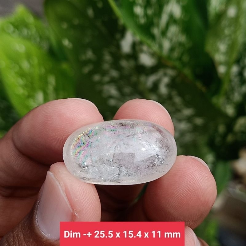 batu kecubung air pelangi asli Kalimantan