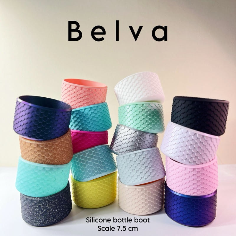 Bumper Polos Silicon Pelindung Pantat Tumbler Botol Minuman Antislil Antilecet Antijatuh 7.5 cm Diam