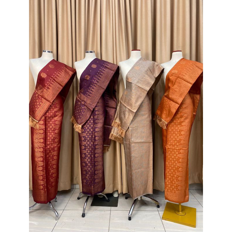songket sarung selendang / songket palembang / songket Melayu Malaysia