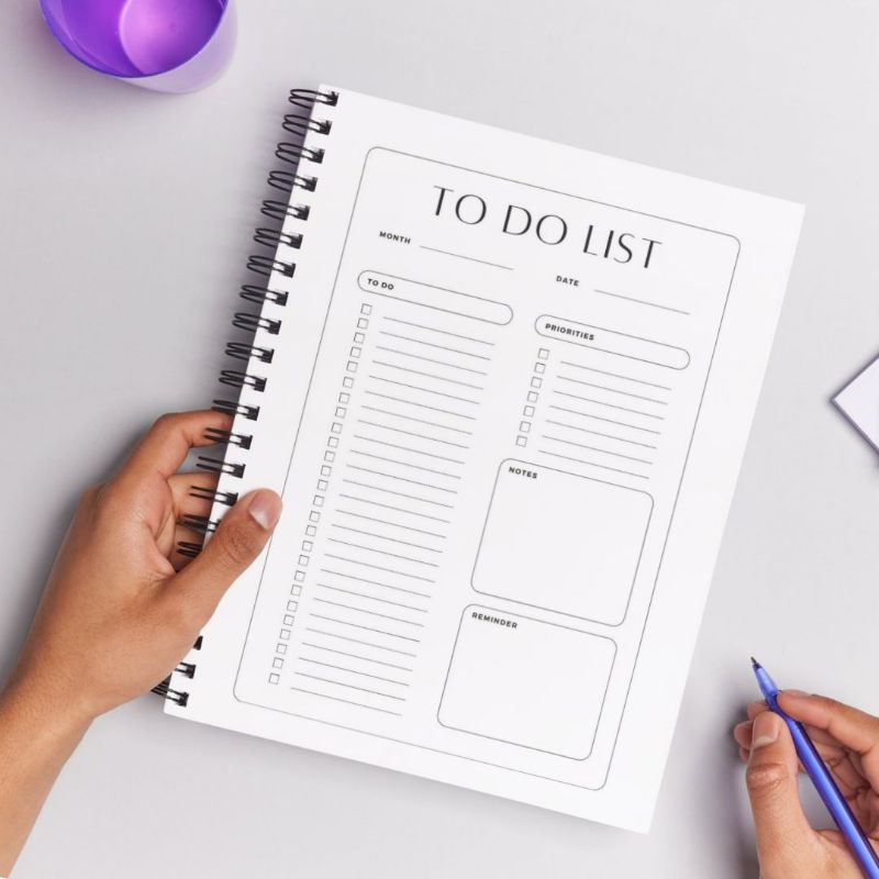 Buku Agenda Planner / Planner Book A5 _Daily Planner_Weekly Planner_Monthly Planner To Dolist Buku