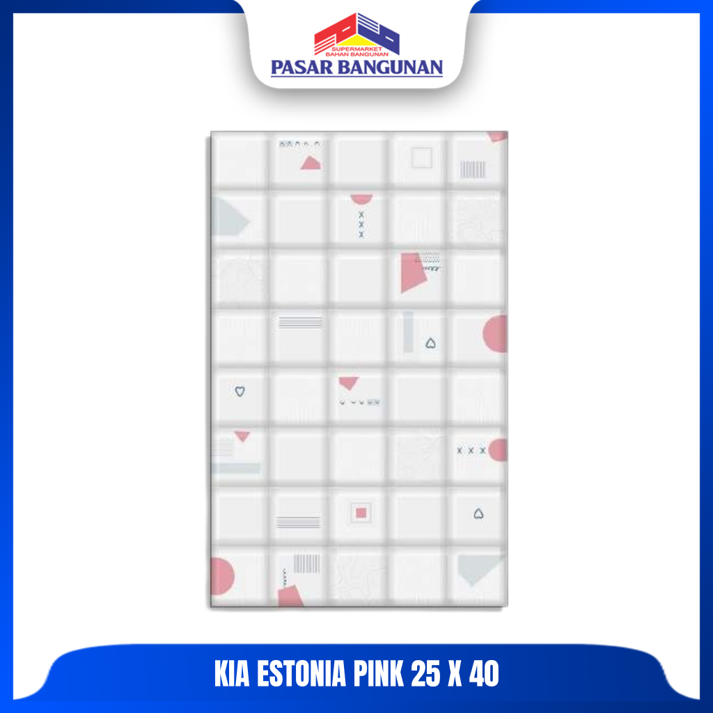 KIA Keramik Estonia Pink 25x40