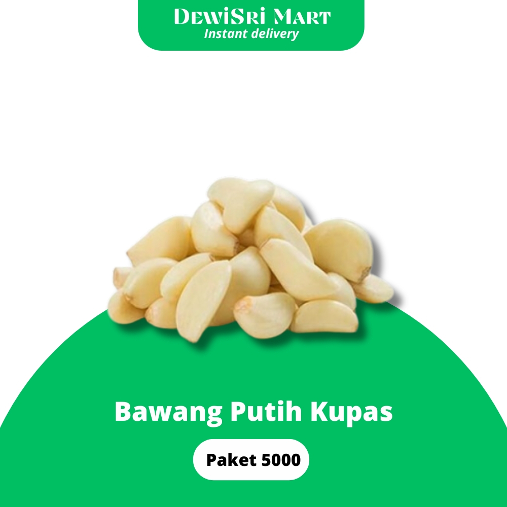 

Bawang Putih Kupas Paket 5000 - Dewi Sri Mart
