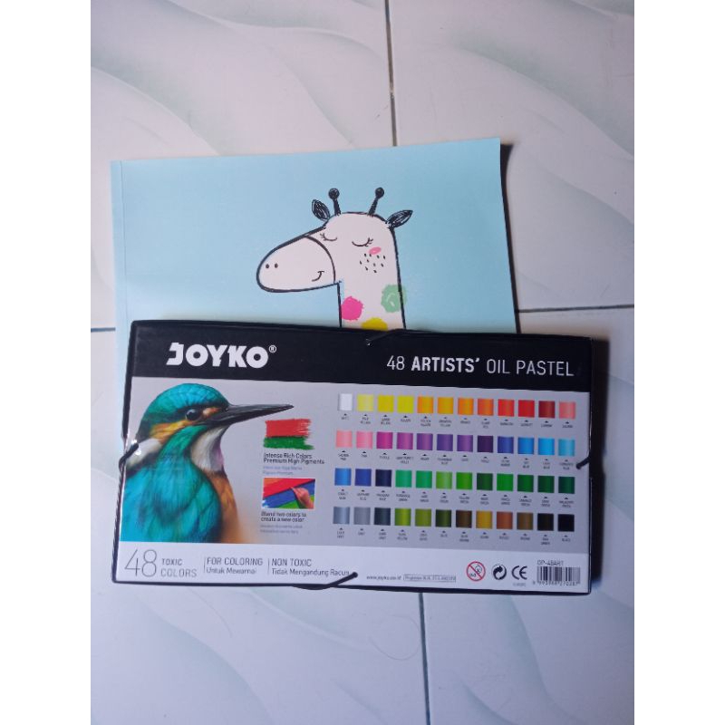 

oil pastel joyko isi 48 + sketch book/buku gambar