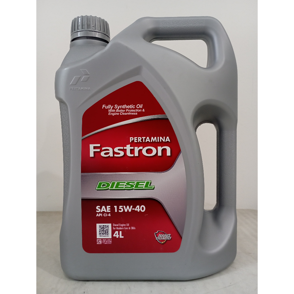 OLI PERTAMINA FASTRON DIESEL 15W40 API CI4 4 LITER BARANG DI JAMIN ORI 100 %