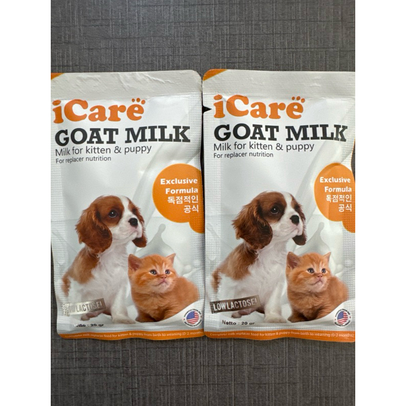 susu kucing dan anjing premium icare goat milk