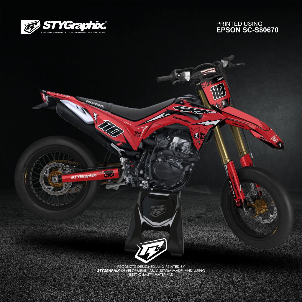 DECAL CRF 150L CHROME TERBARU