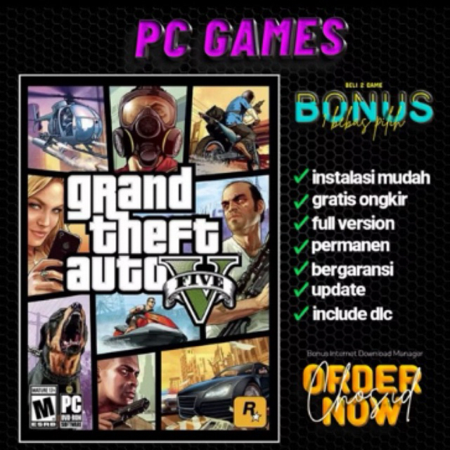 GTA 5 ORIGINAL  BISA DIMAINKAN ONLINE AKUN NO SHARING