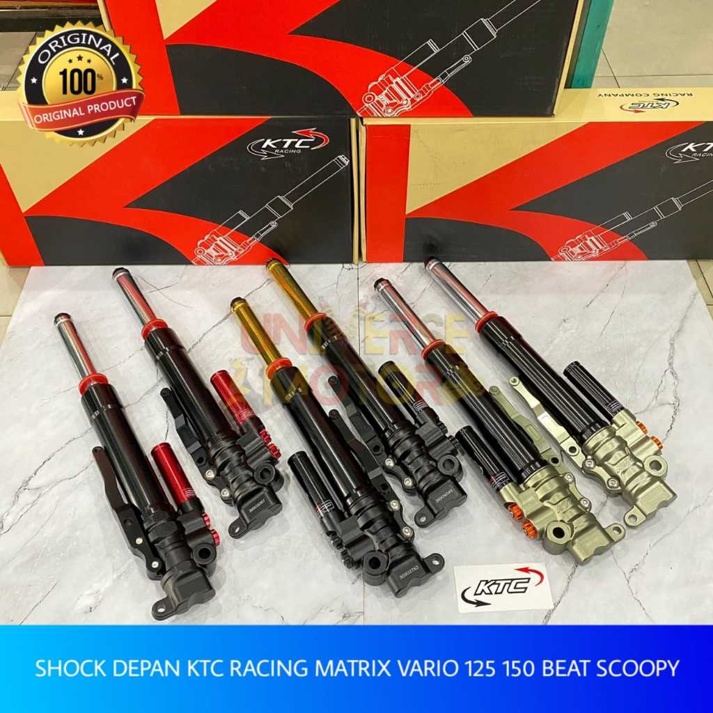 SHOCK DEPAN KTC MATRIX VARIO 125 150 SCOOPY BEAT GENIO SHOCK DEPAN TABUNG KTC RACING ORIGINAL