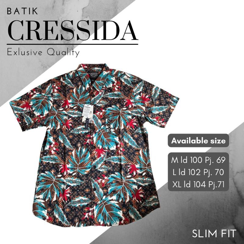 Kemeja batik cressida pendek