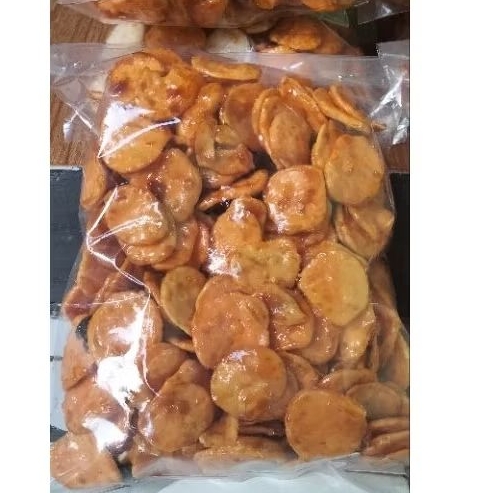 

keripik seblak bumbu rujak rasa daun jeruk