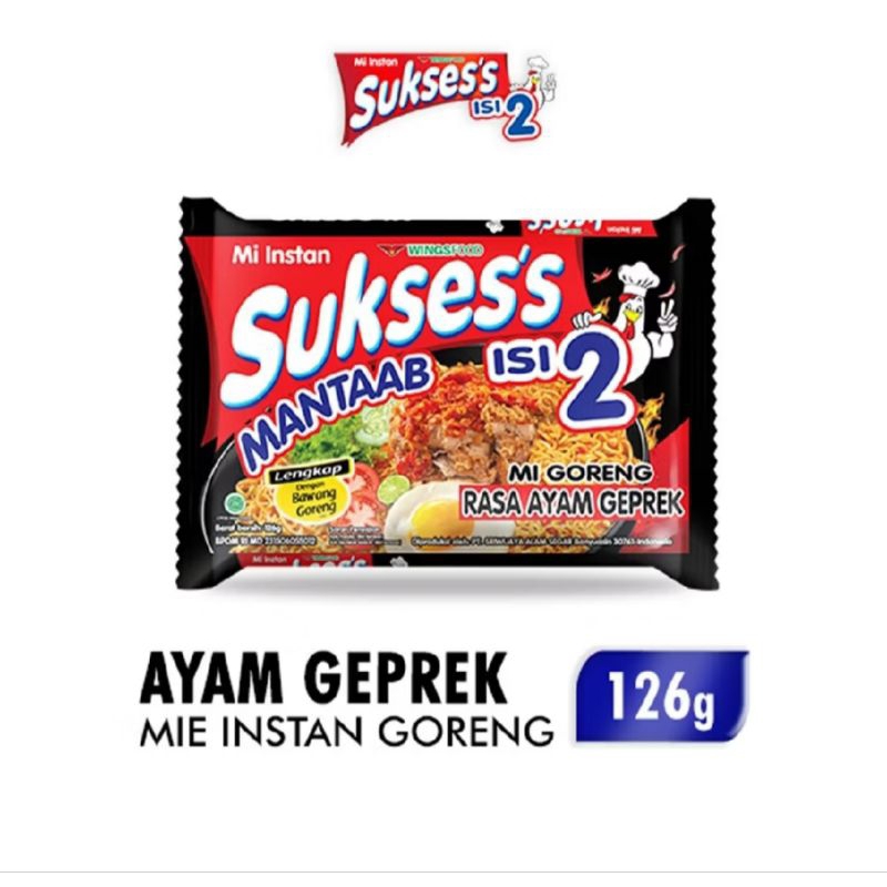 

Sukses Mie Instan Goreng Ayam Geprek Bag 126gr