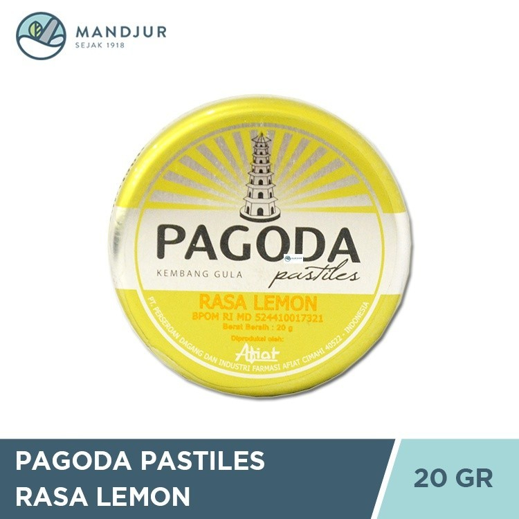 

Pagoda Pastiles Rasa Lemon 20 Gram - Permen Pelega Tenggorokan