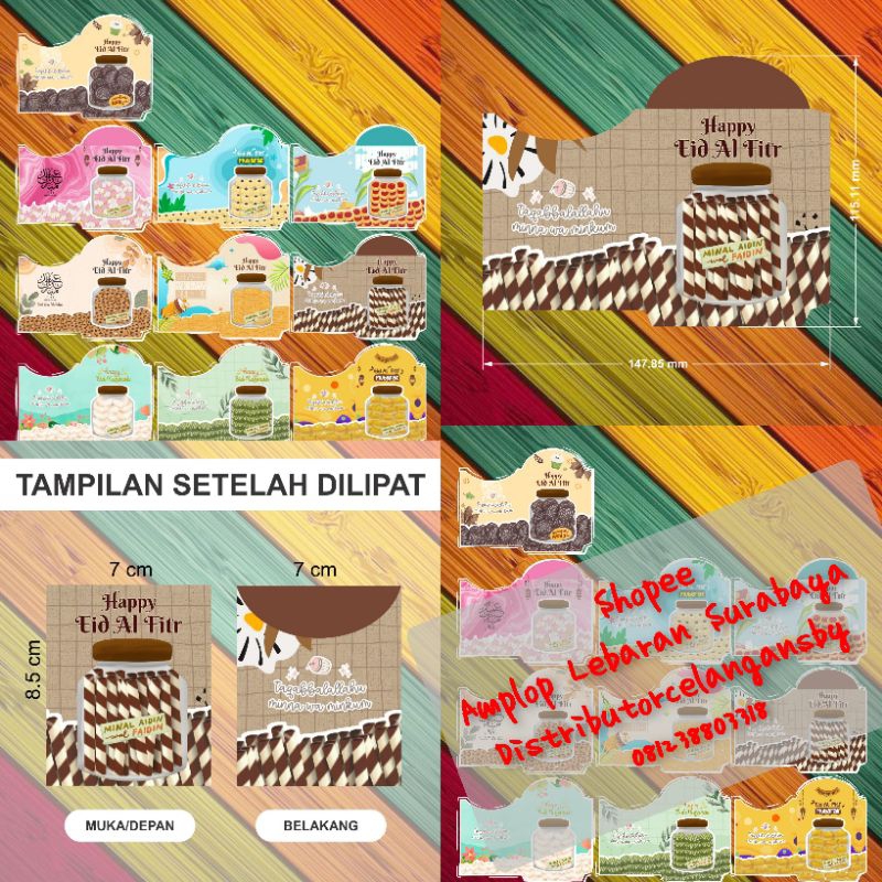 

AMPLOP LEBARAN MOTIF BRAND KUE LEBARAN 2025 1PAK ISI 10LEMBAR