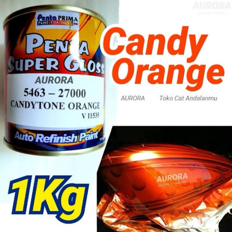 Cat Penta Super Gloss 5563-27000 NC CANDYTONE ORANGE 1kg Candy Tone oren oranye transparan duco duko