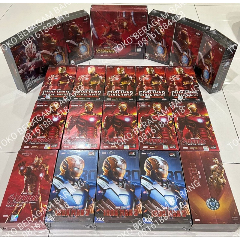 Iron Man ZD Toys Marvel Avengers Original Mainan Superhero Action Figure New Segel Pabrik (Mark 46 C