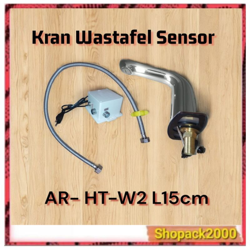 Kran Sensor Wastafel Otomatis AR-HT-W2 Tinggi 15 CM