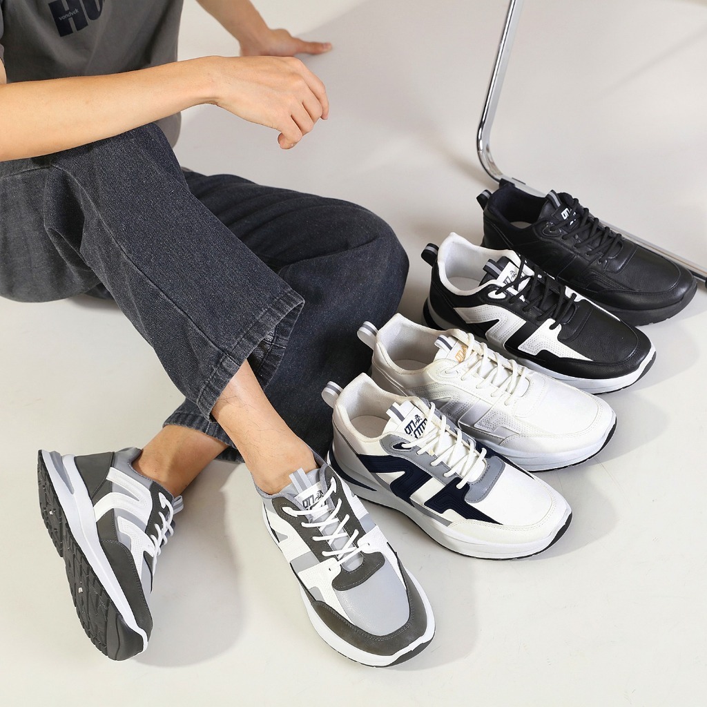 PLK FREE BOX LV0413 Sepatu Sneakers Pria Slip On Fashion Casual Shoes