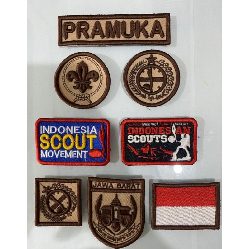 BORDIR TIMBUL PRAMUKA COKLAT