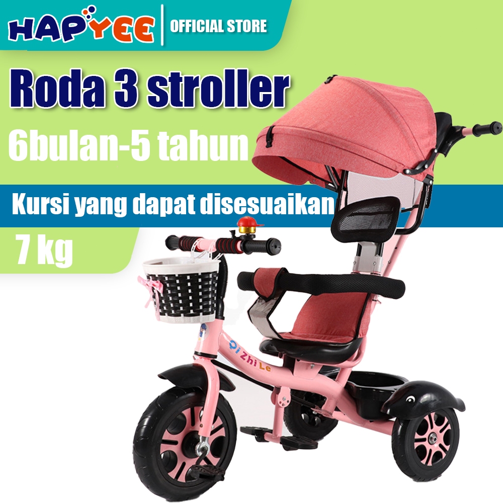 Gilang.pergo - Sepeda Roda Tiga Anak 1 Tahun HAPYEE Tricycle Stroller Roda 3 Bayi