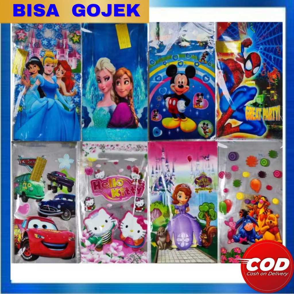

Zifoil Plastik Bingkisan Kantong Snack Ultah Ukuran 50x42cm