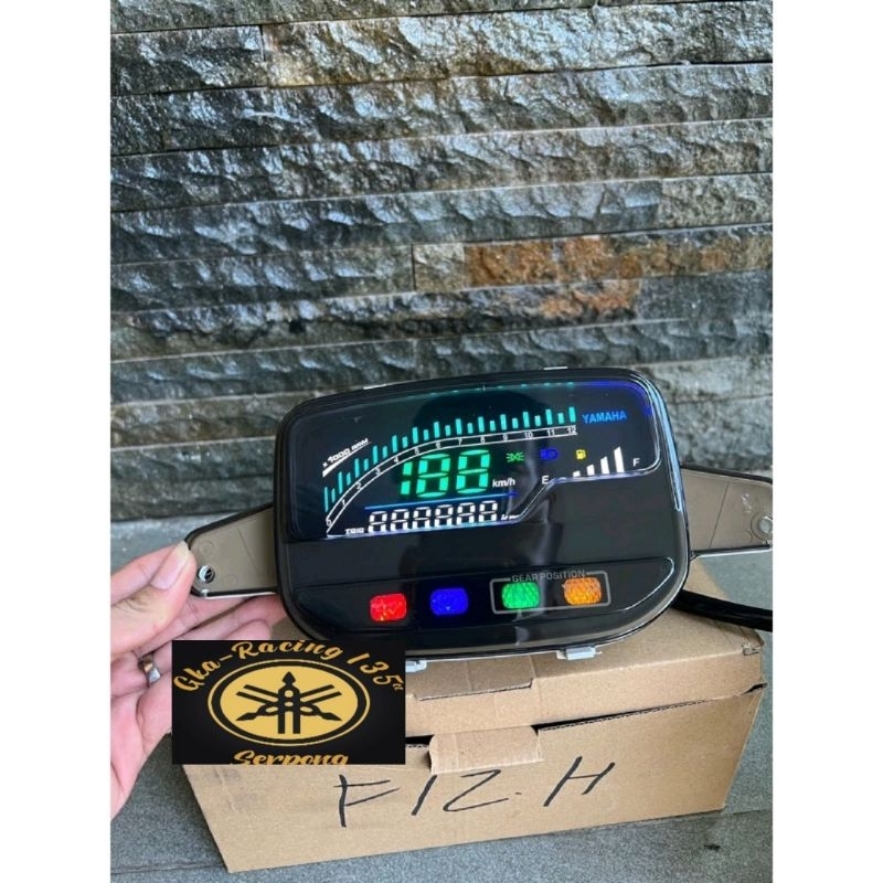 spedometer kilometer f1zr fiz r digital hitam smoke